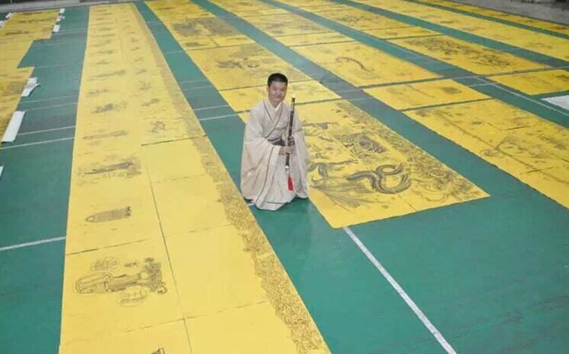 World's largest historical and mythological scroll painting(图1）