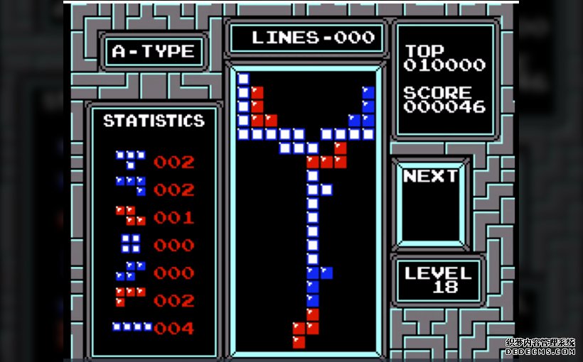 Scored the highest points in Tetris(图1）