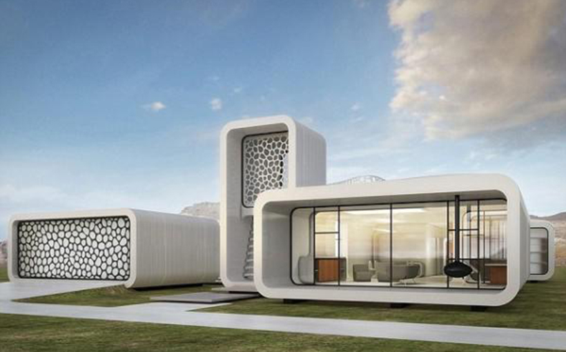 Dubai launched the world's first 3D-printed office(图1）