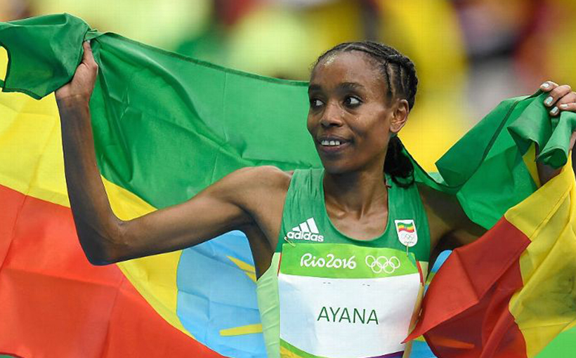 Ayana Almaz from Ethiopia broke the world record at Women's 10,000-meter race(图3）