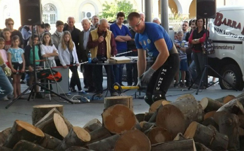 Most wooden logs split with axe in 3 hours(图1）