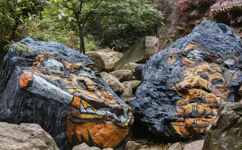 Largest display of 3D painted rocks(图2）