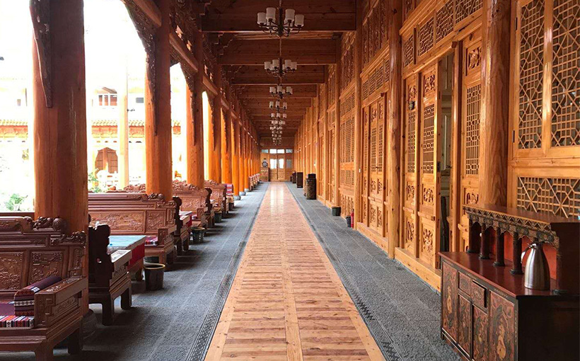 Largest wooden courtyard(图4）