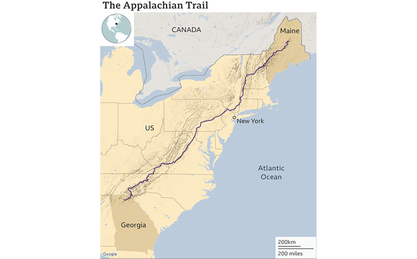 Oldest hiker to complete the Appalachian Trail(图1）